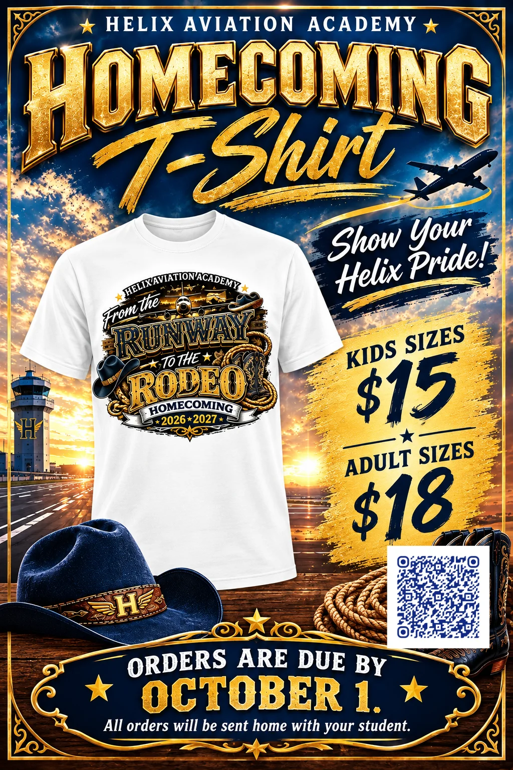 Flyer for HAA Homecoming T-Shirt